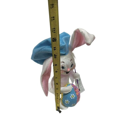Annalee Poseable 12" Bunny Rabbit Artist Paint Easter Doll Large Cotton Tail NEW - Picture 8 of 9